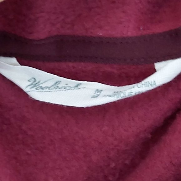 WOOLRICH | Women's Fleece Full Zip Jacket Fushia Size Medium - Picture 5 of 6